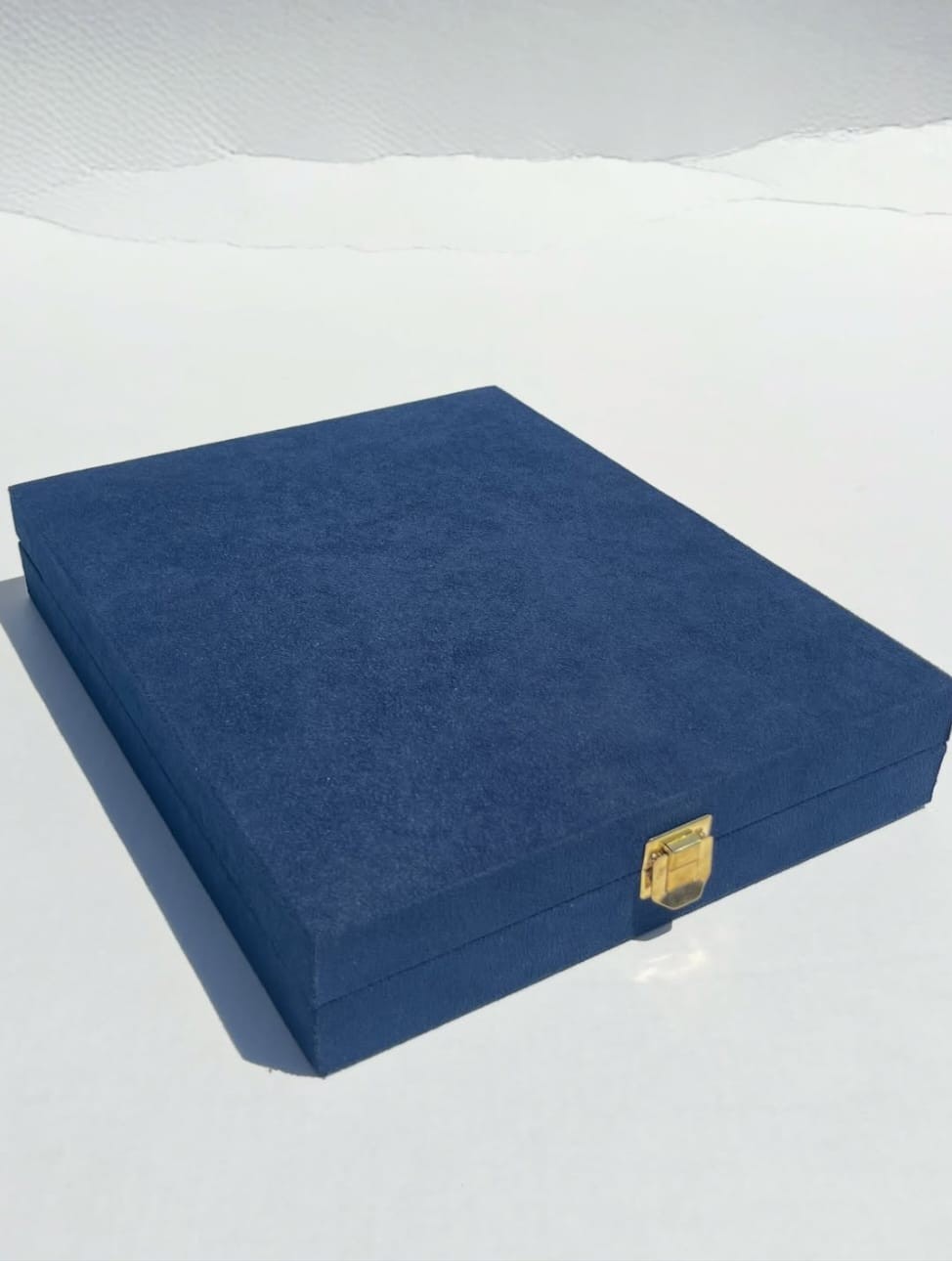 Süet Üzlüklü Plaket Qutusu